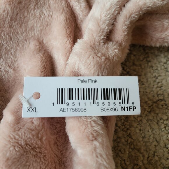 Women’s Mid-Length Plush Robe – Pale Pink – Size 2XL – Amazon Essentials – NWT - Picture 7 of 8